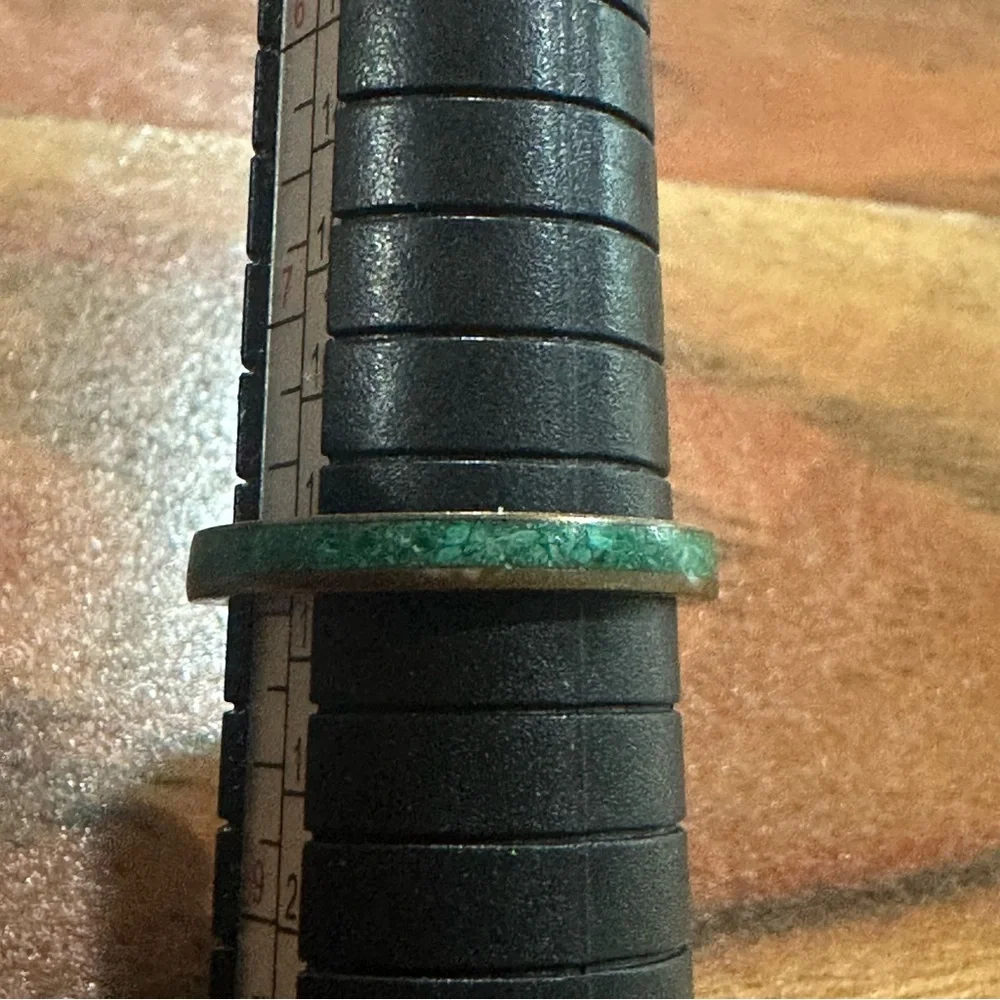Slim Malachite Ring size 8